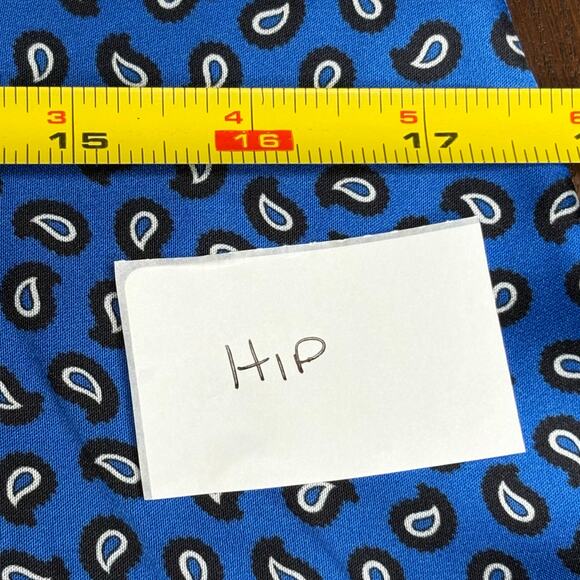 Maje NWT Ilona Blue Satin Paisley Print Romper 34 EU 2 US - Picture 9 of 10